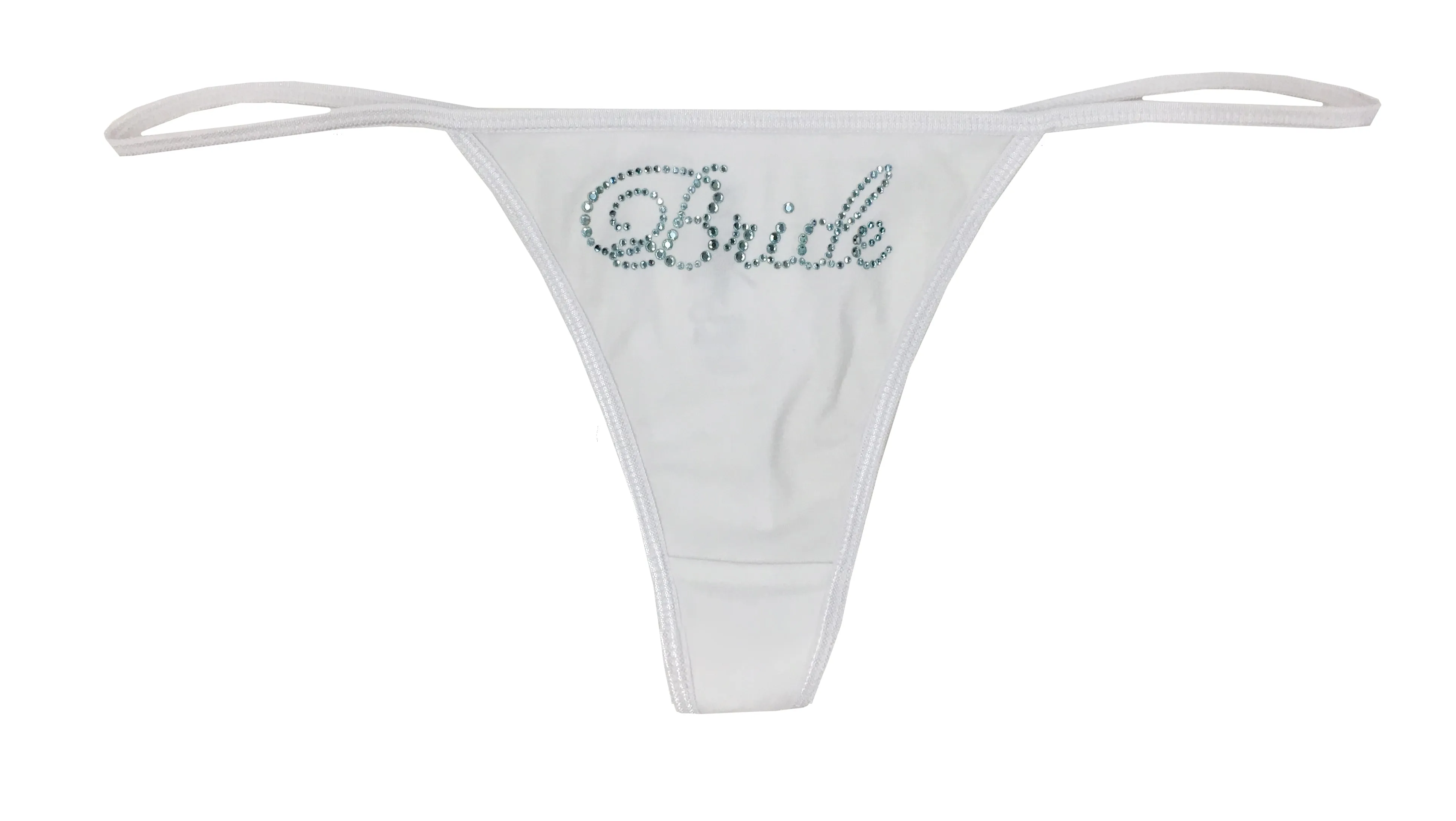 Rhinestone Bride Thong