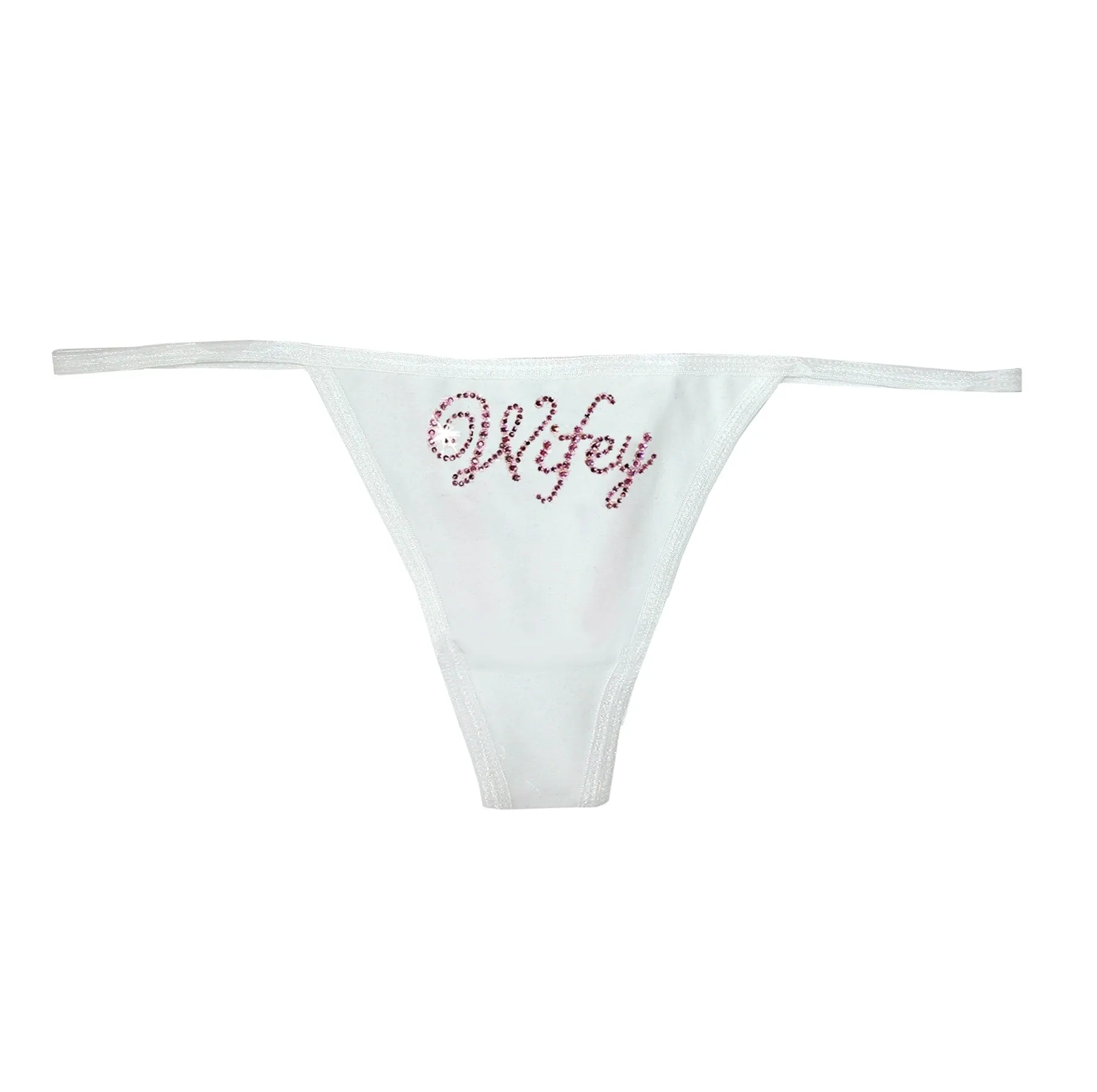 Rhinestone Wifey Bridal Thong