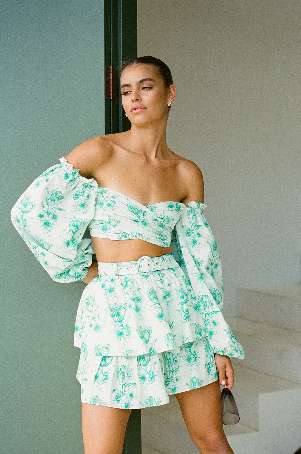 SAMPLE-Backless Zoe Top - Tulip Floral