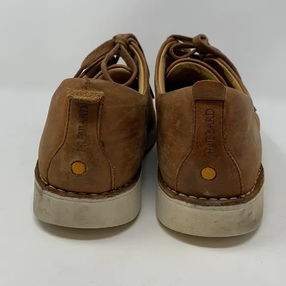 Samuel Hubbard Brown Leather Lace Up Oxford Shoes