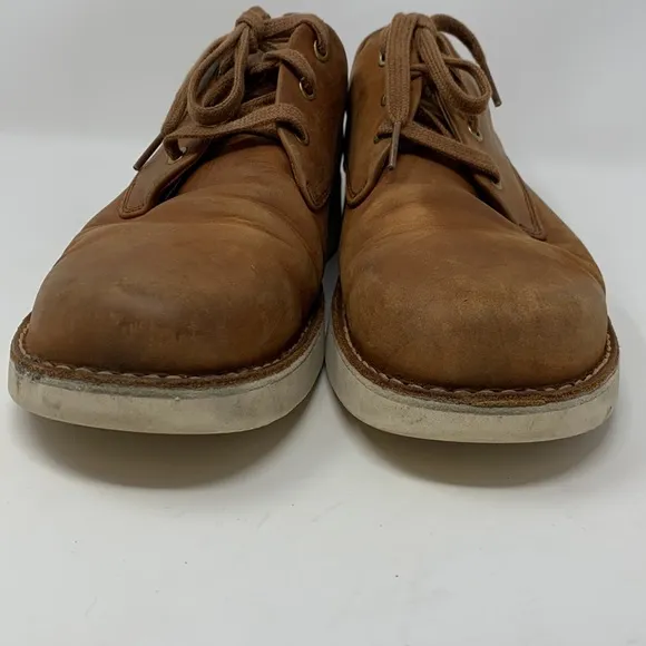 Samuel Hubbard Brown Leather Lace Up Oxford Shoes