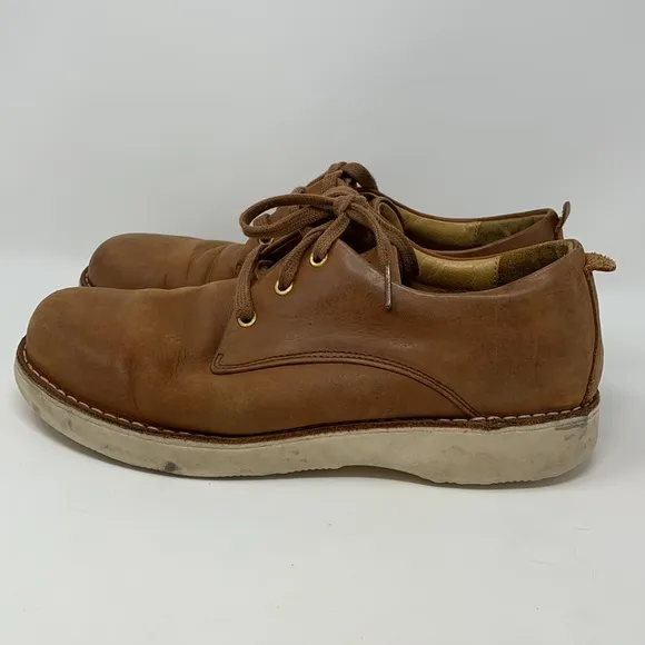 Samuel Hubbard Brown Leather Lace Up Oxford Shoes