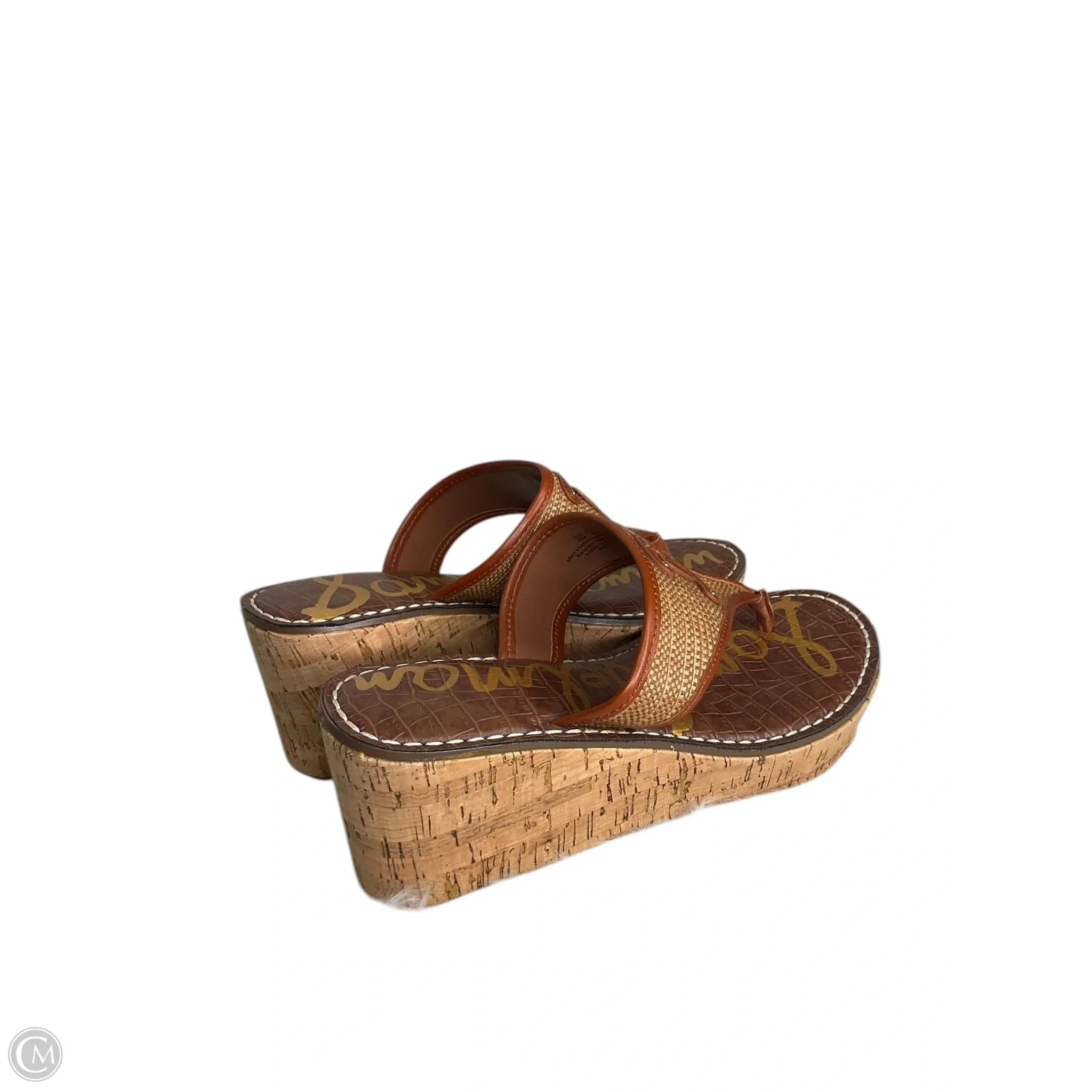 Sandals Flip Flops By Sam Edelman In Brown, Size: 8