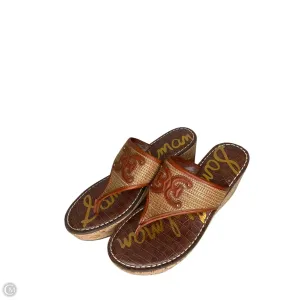 Sandals Flip Flops By Sam Edelman In Brown, Size: 8
