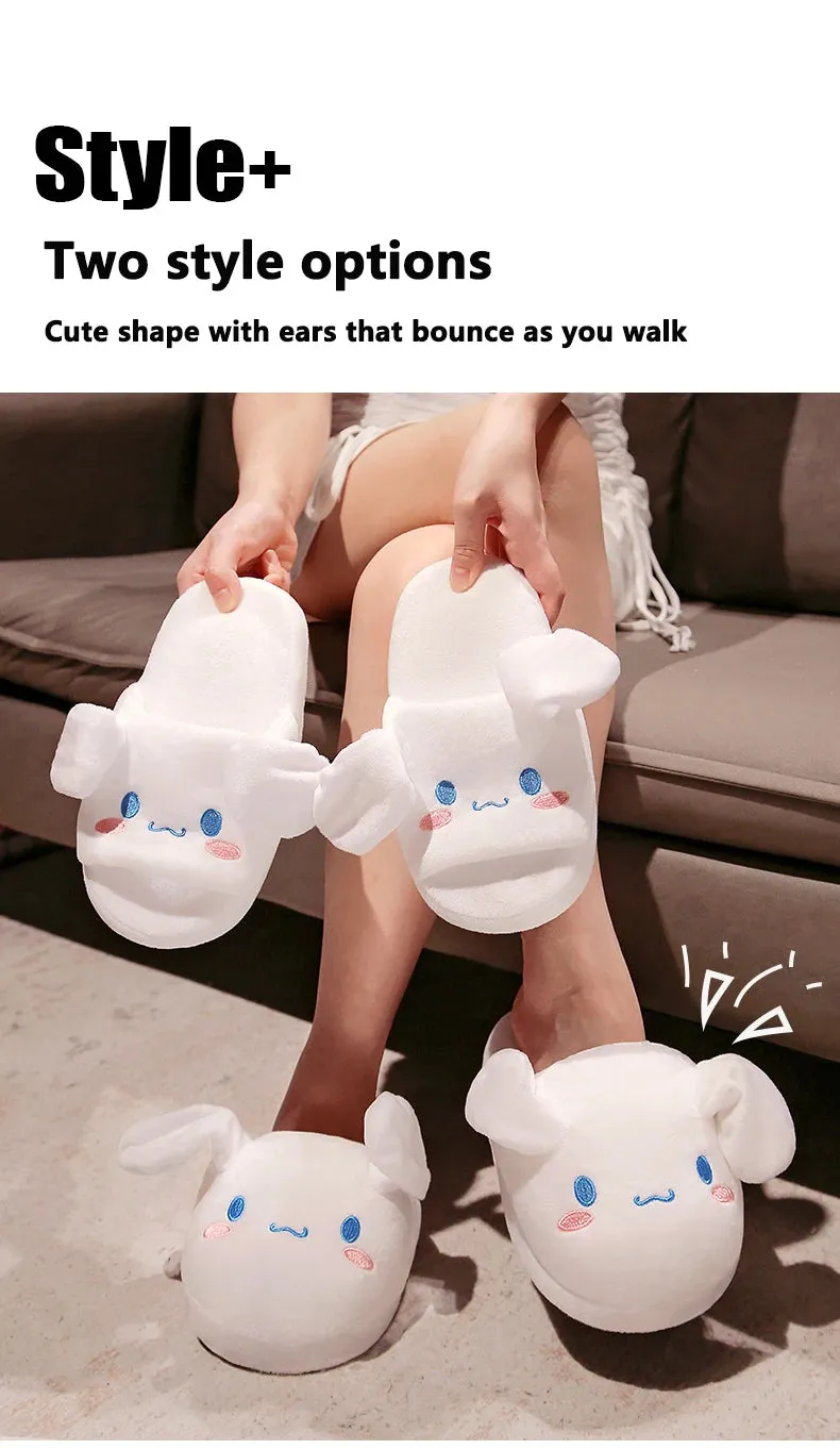 Sanrio Cinnamoroll House Slipper | Fluffy Slipper with Moveable ears