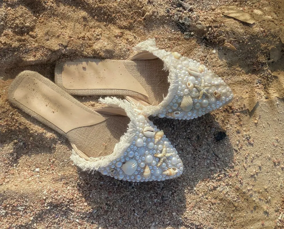 Seashell mules
