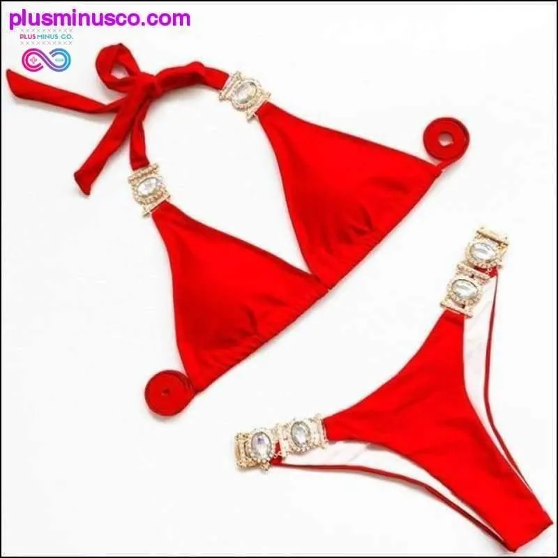 Shiny Diamond Swimsuit Crystal Bikini Women Brazilian
