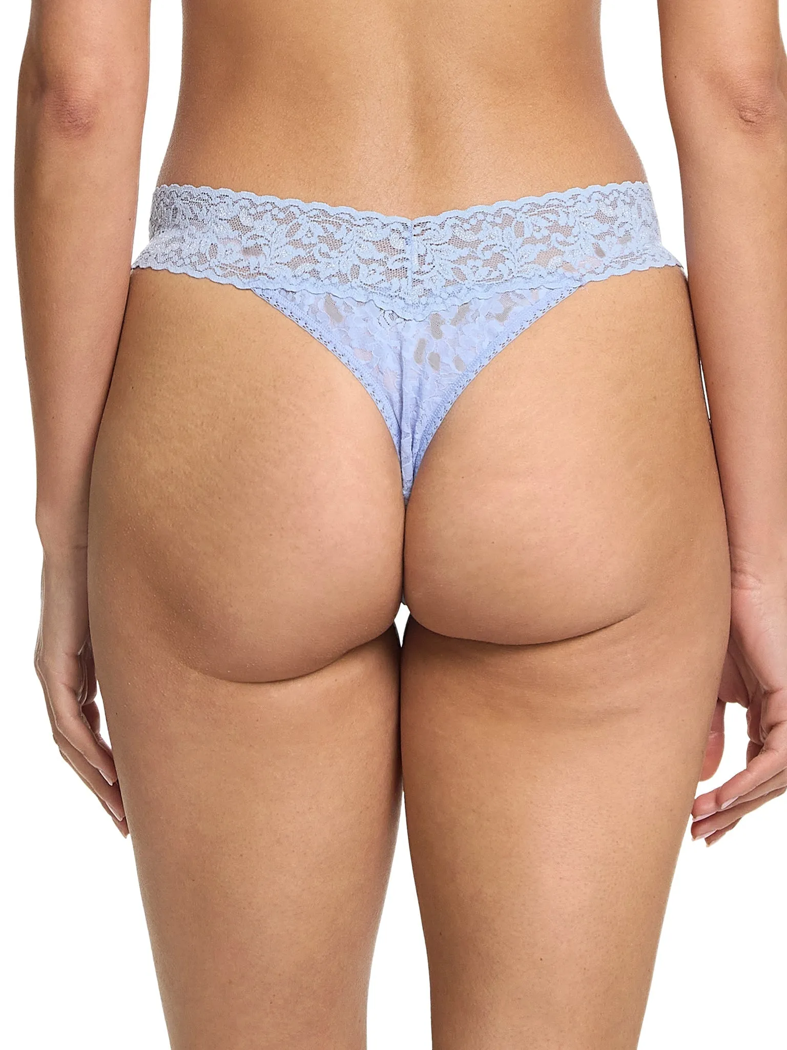 Signature Lace® Original Rise Thong Clarity Blue