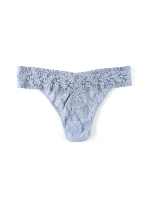 Signature Lace® Original Rise Thong Shining Armor Grey