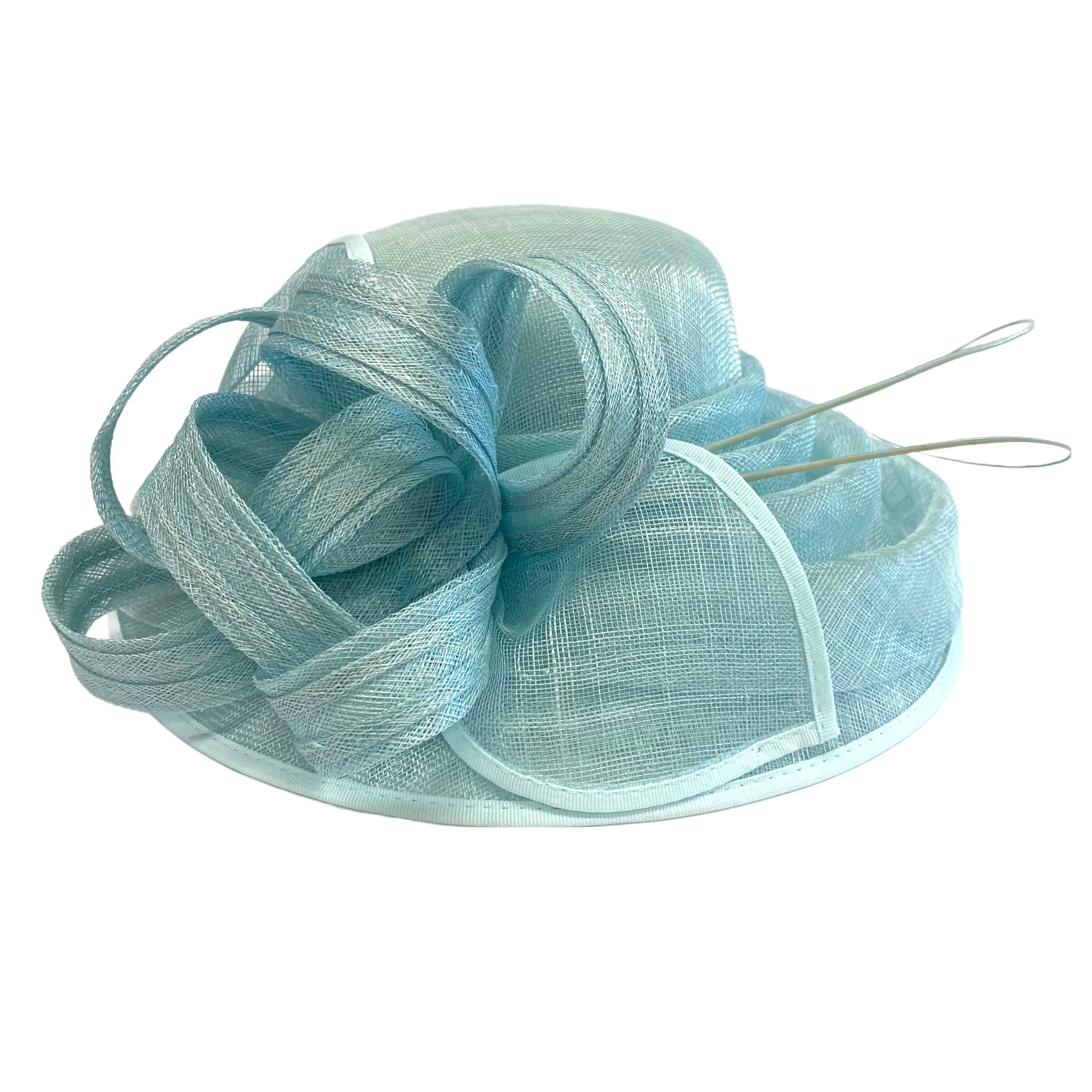 sinamay bows ~ baby blue