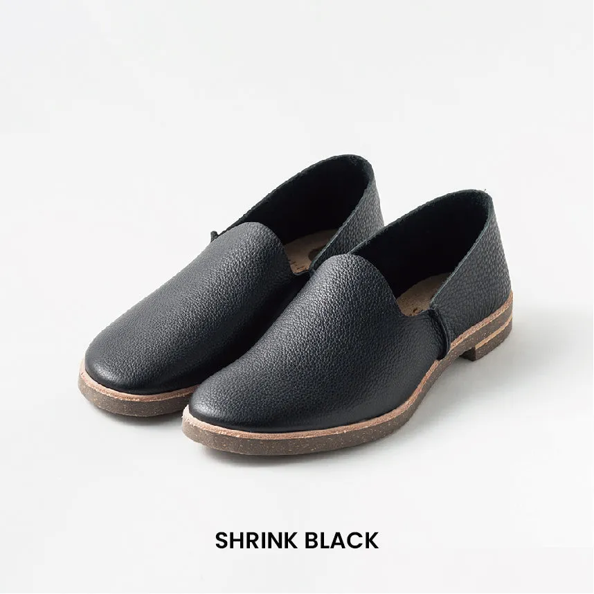 SLIP-ON　ALL BLACK (CORK SOLE DOUBLE)