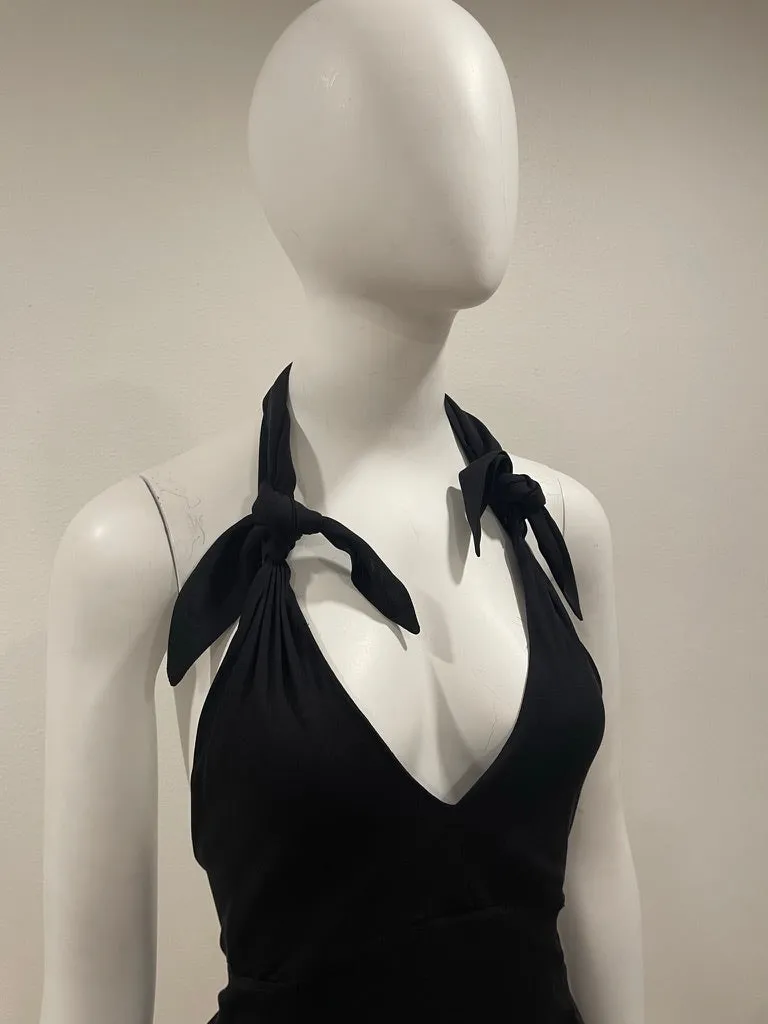 S/S 1992 Chanel by Karl Lagerfeld Backless Apron Mini Dress