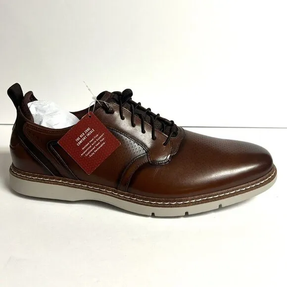 Stacy Adams Men’s Sync Lace Up Oxford Brown Dress Shoes Size 11.5M
