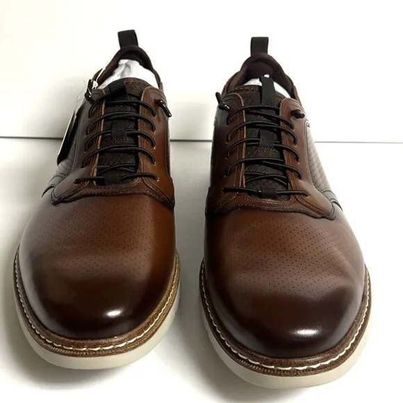 Stacy Adams Men’s Sync Lace Up Oxford Brown Dress Shoes Size 11.5M