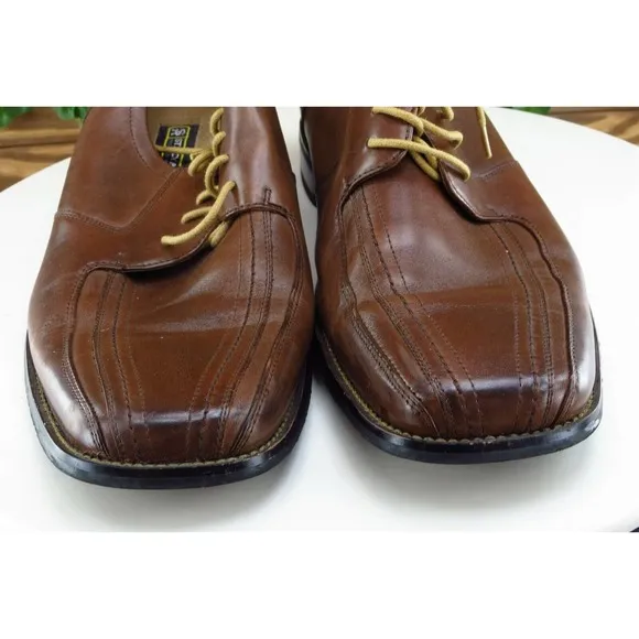 Stacy Adams Shoes Sz 9 W Brown‎ Derby Oxfords Leather Men