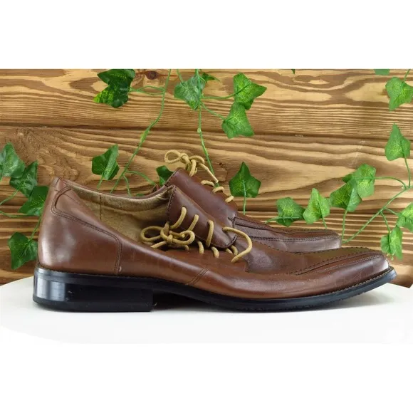 Stacy Adams Shoes Sz 9 W Brown‎ Derby Oxfords Leather Men
