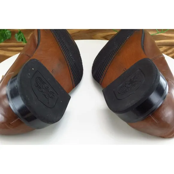 Stacy Adams Shoes Sz 9 W Brown‎ Derby Oxfords Leather Men