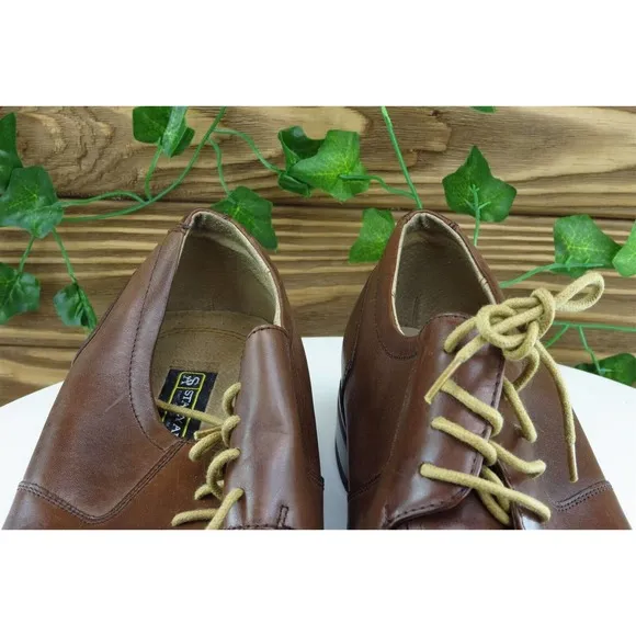 Stacy Adams Shoes Sz 9 W Brown‎ Derby Oxfords Leather Men
