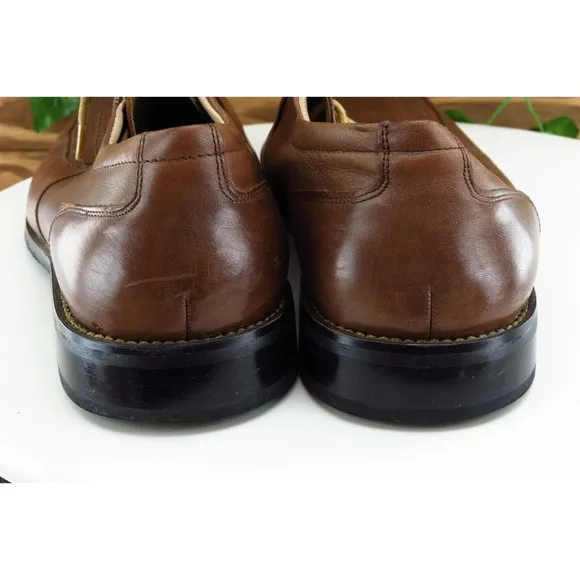Stacy Adams Shoes Sz 9 W Brown‎ Derby Oxfords Leather Men