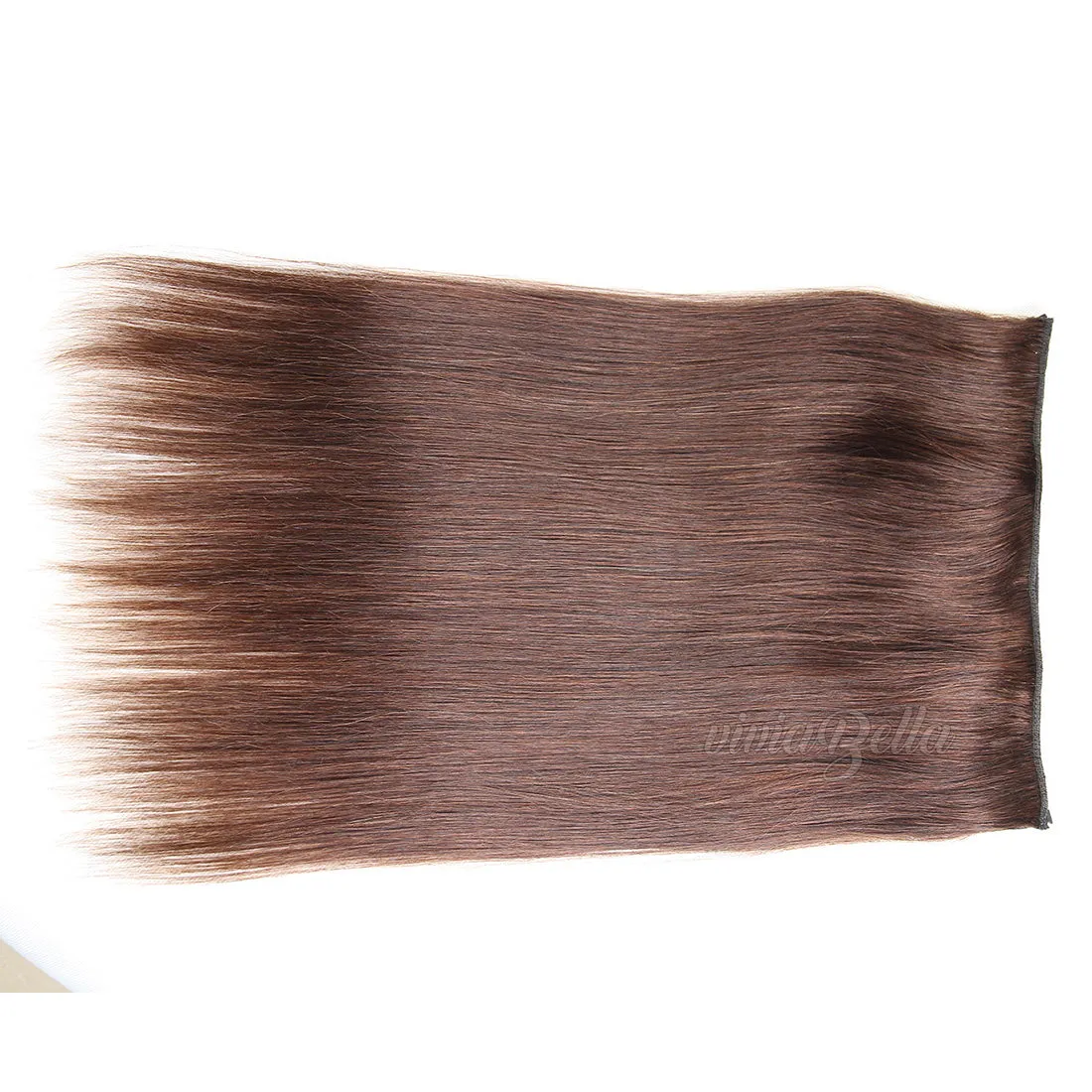 Straight Invisible Halo Hair Extension - Adjustable Flip on Hairpiece