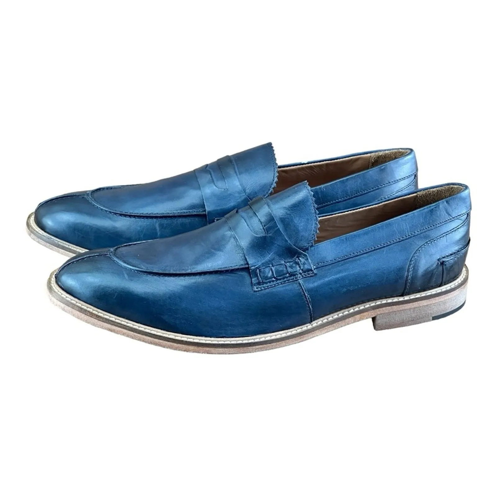 Studio Mode  Shoes Men’s navy blue  Penny Loafers 20048 Made in Italy