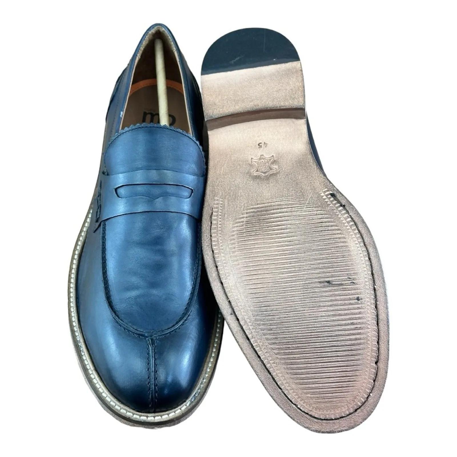 Studio Mode  Shoes Men’s navy blue  Penny Loafers 20048 Made in Italy