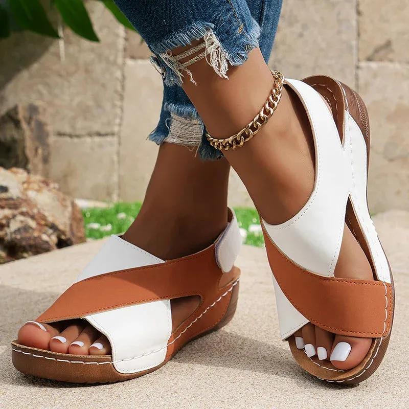 Summer Sandals Shoes Women Party Sandals For Women Outdoor Sandals Ladies Wedge Walking Shoes Beach Female Sandal Women Footwear