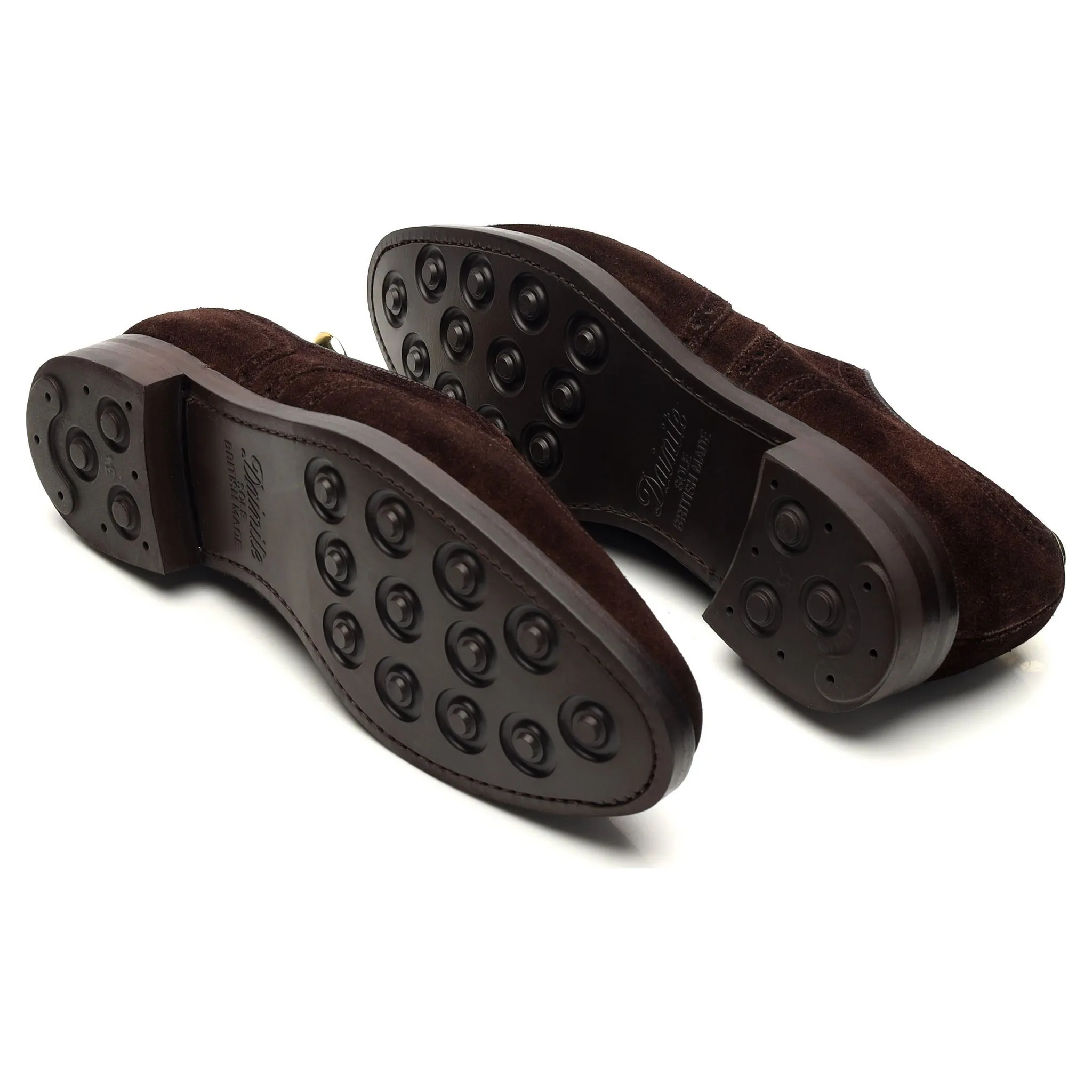 'Swansea' Dark Brown Suede Derby Brogues UK 7.5 E
