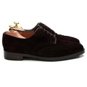 'Swansea' Dark Brown Suede Derby Brogues UK 7.5 E