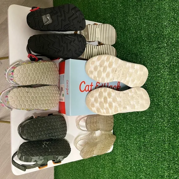 Target cat &amp; jack shoe lots sandals size 9 and sneakers size 10