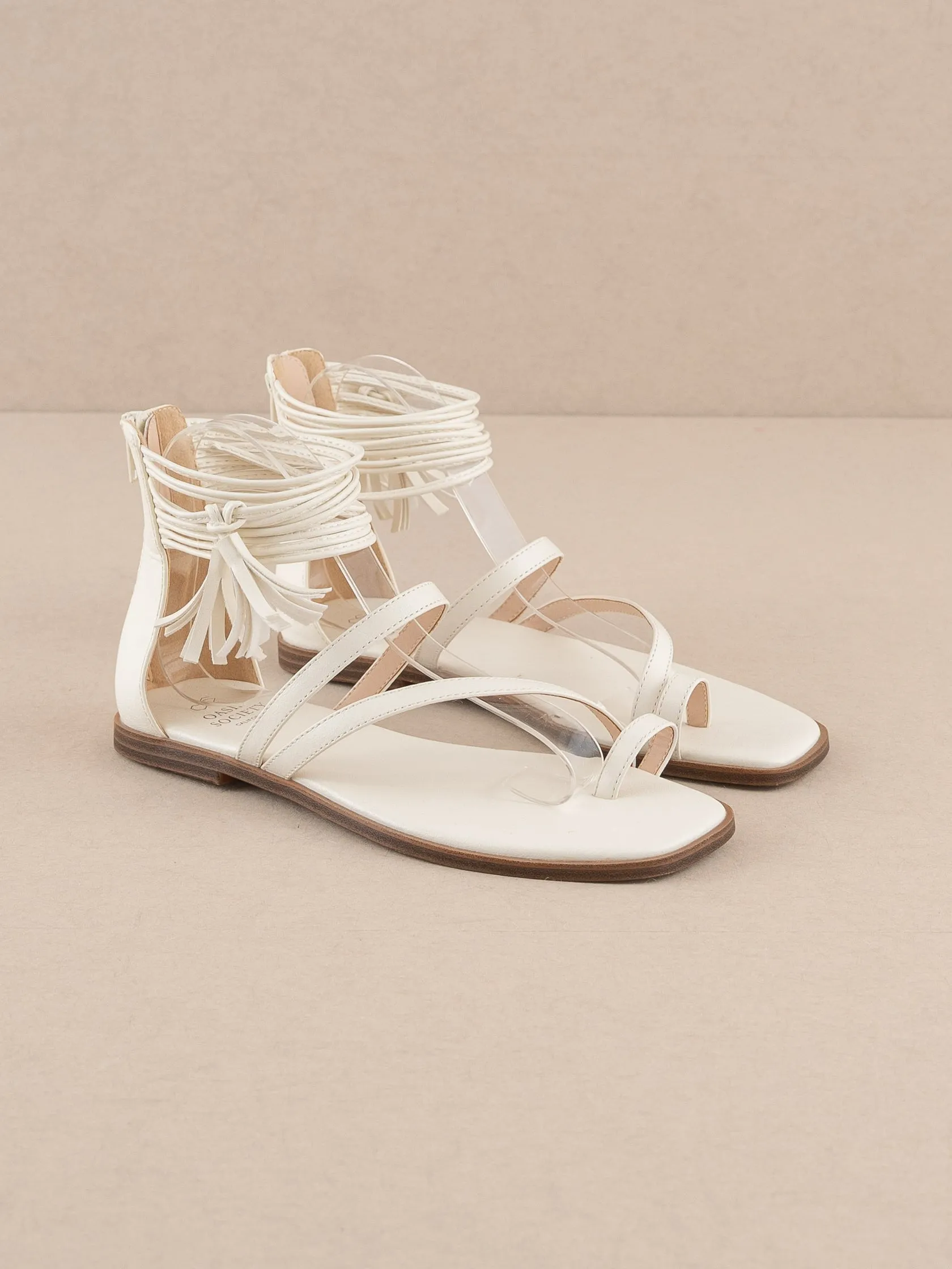 The Abril | Scrappy Ankle Wrap Sandal
