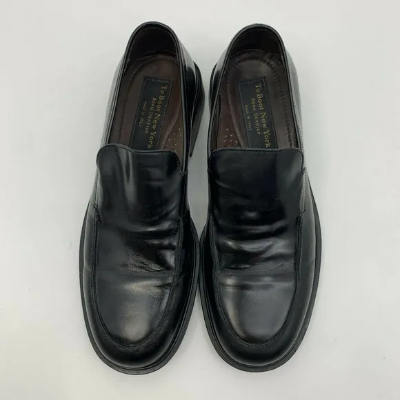 To Boot New York Loafers Men's Size 7 Black Slip On Business Formal Dress Shoes