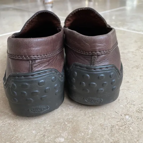 Tod’s kids 35 Junior leather penny loafer Brown size 3.5-4 hand made designer
