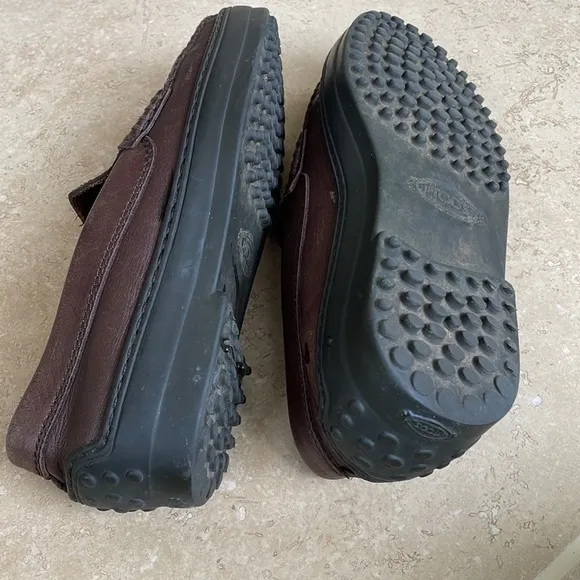 Tod’s kids 35 Junior leather penny loafer Brown size 3.5-4 hand made designer