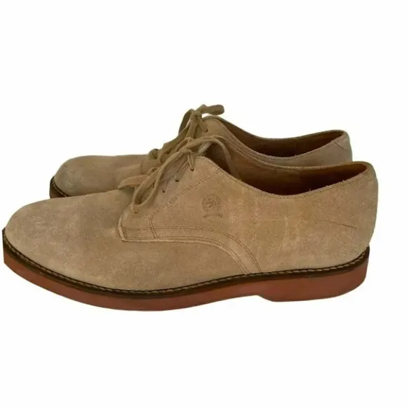 Tommy Hilfiger men’s 11M tan suede Oxford‎ shoes