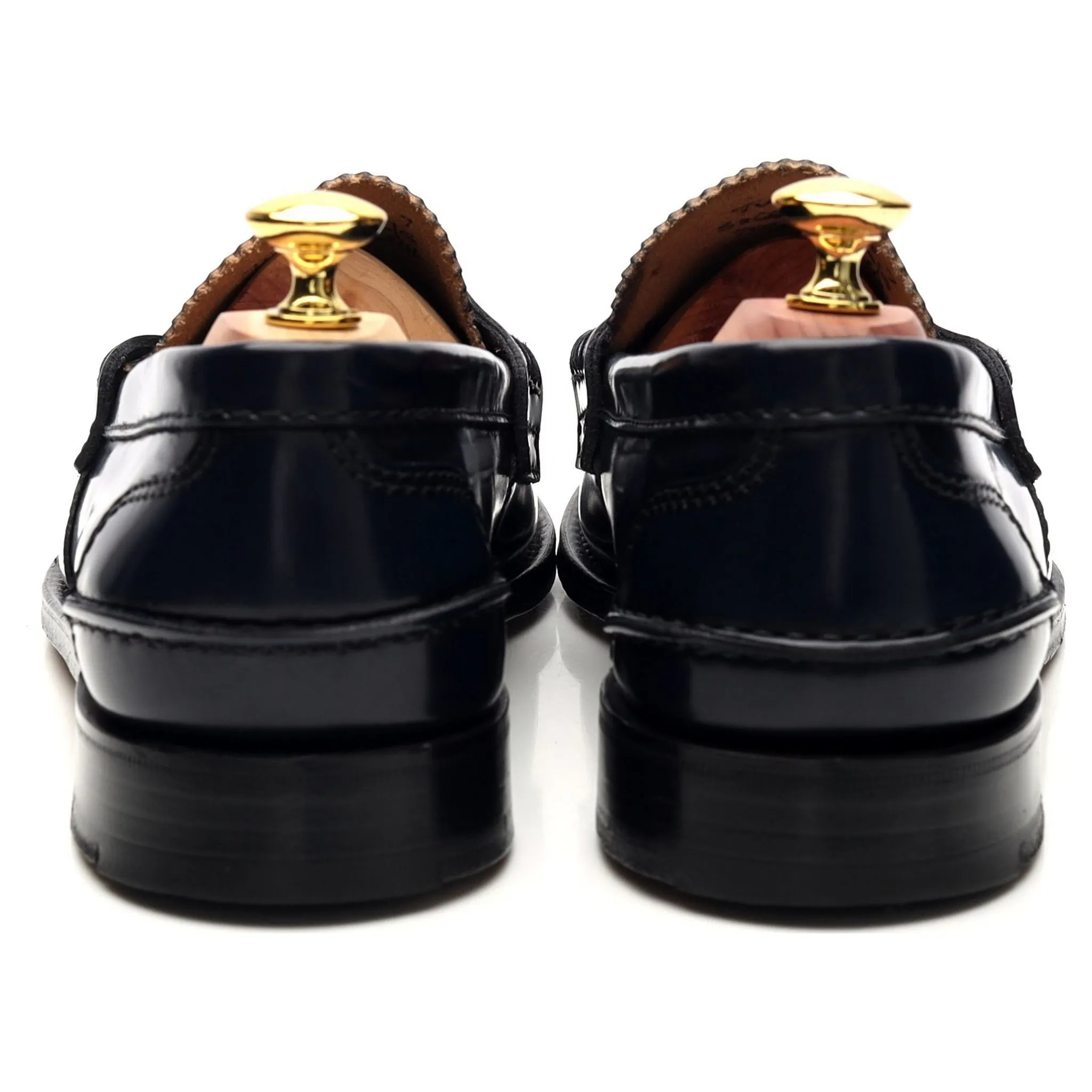 'Tunbridge' Navy Blue Leather Loafers UK 7 G