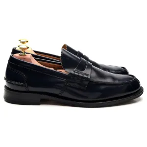 'Tunbridge' Navy Blue Leather Loafers UK 7 G
