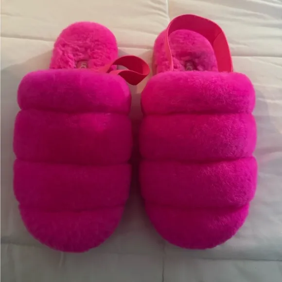 UGG Super Fluff Pink Slippers