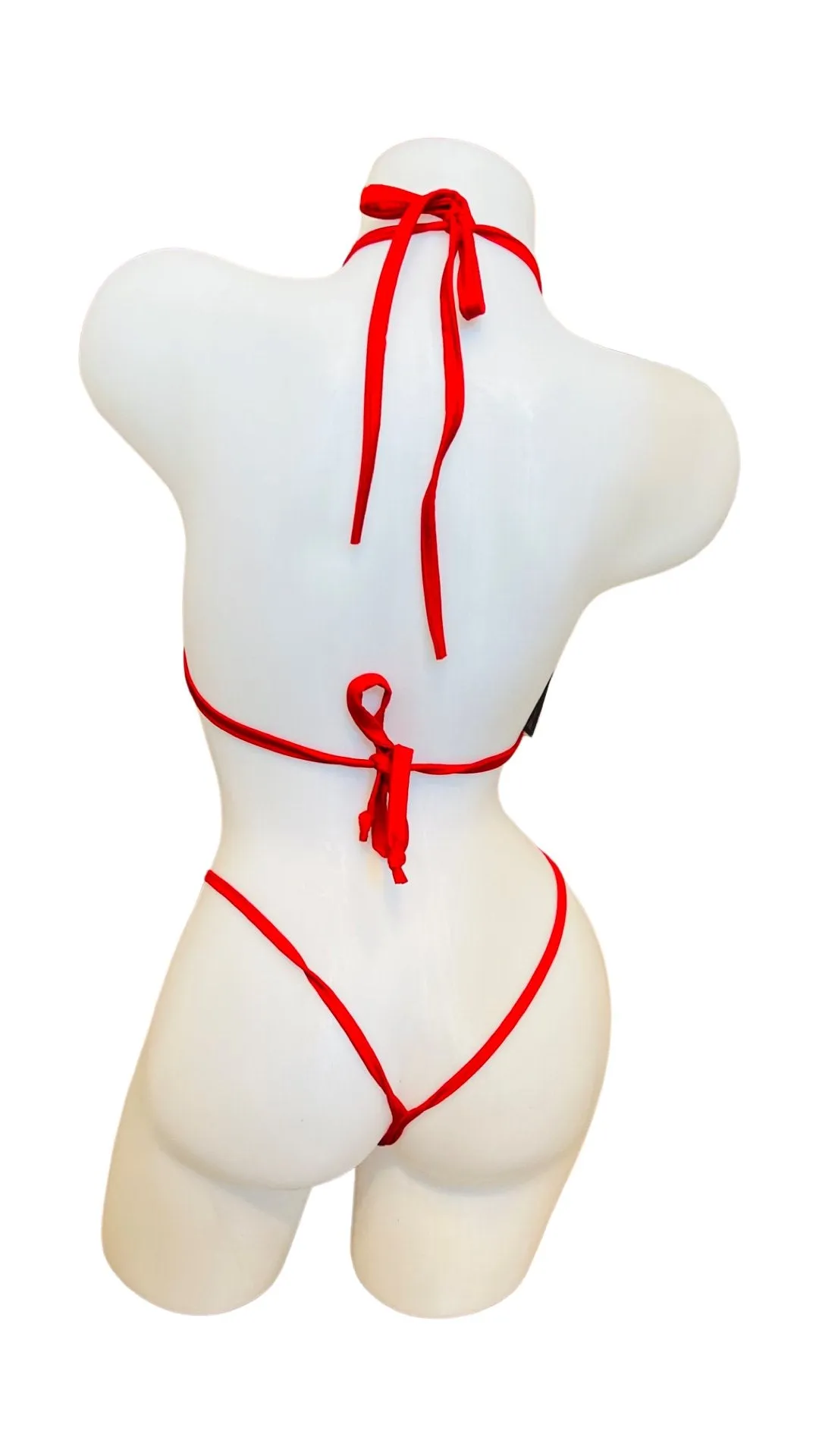 Velvet Bikini Set Red