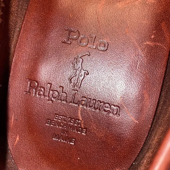 Vintage Polo Ralph Lauren Brown Leather Penny Loafers Men’s 10 D Made In USA