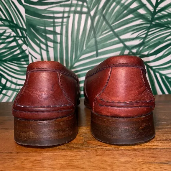 Vintage Polo Ralph Lauren Brown Leather Penny Loafers Men’s 10 D Made In USA