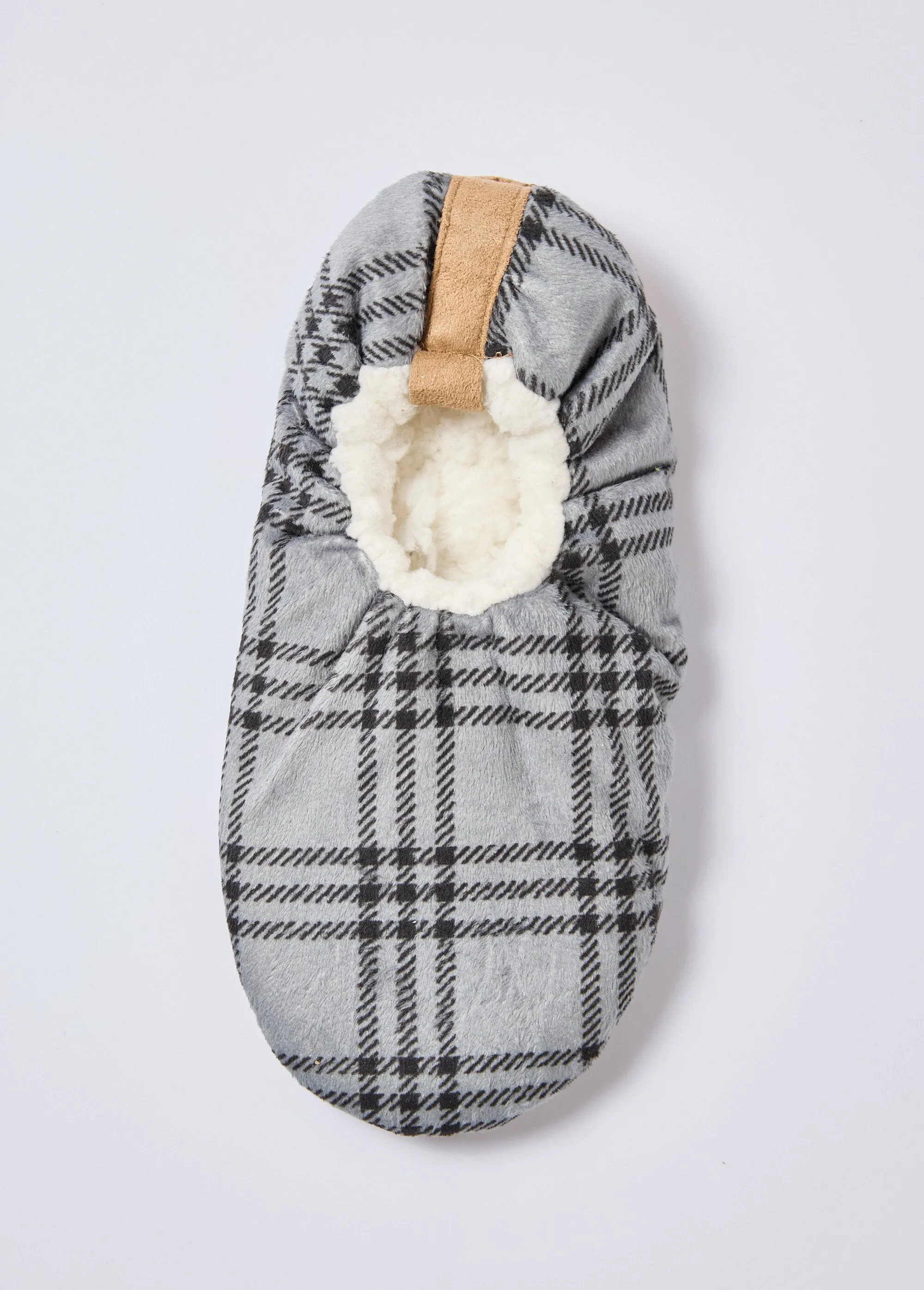 Warm Sherpa-lined slippers