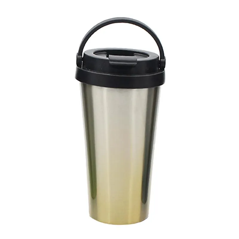 Water Bottle with Carrying Handle and Flip-Top Lid
