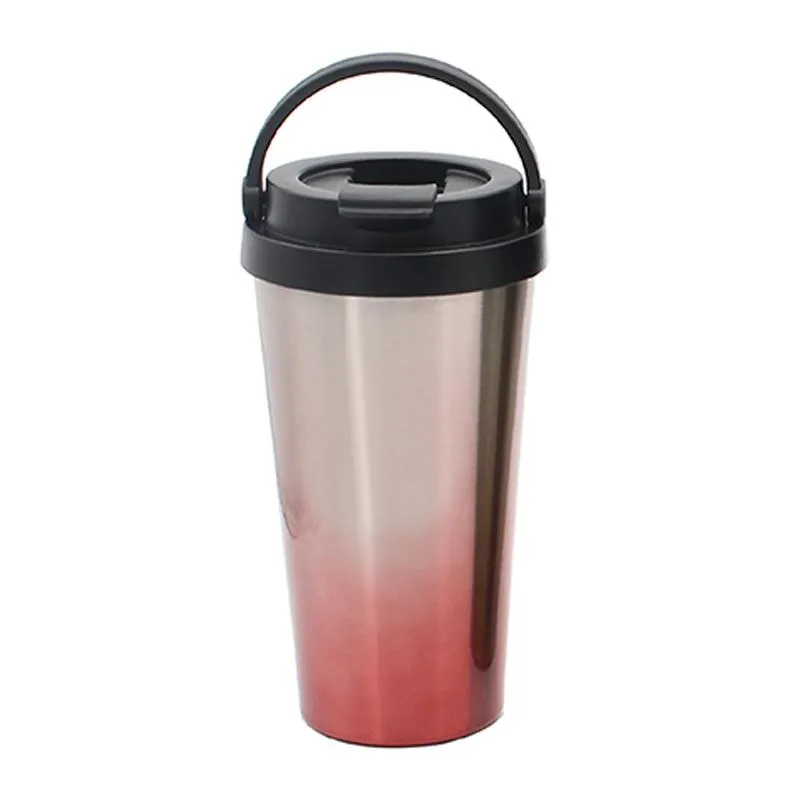 Water Bottle with Carrying Handle and Flip-Top Lid