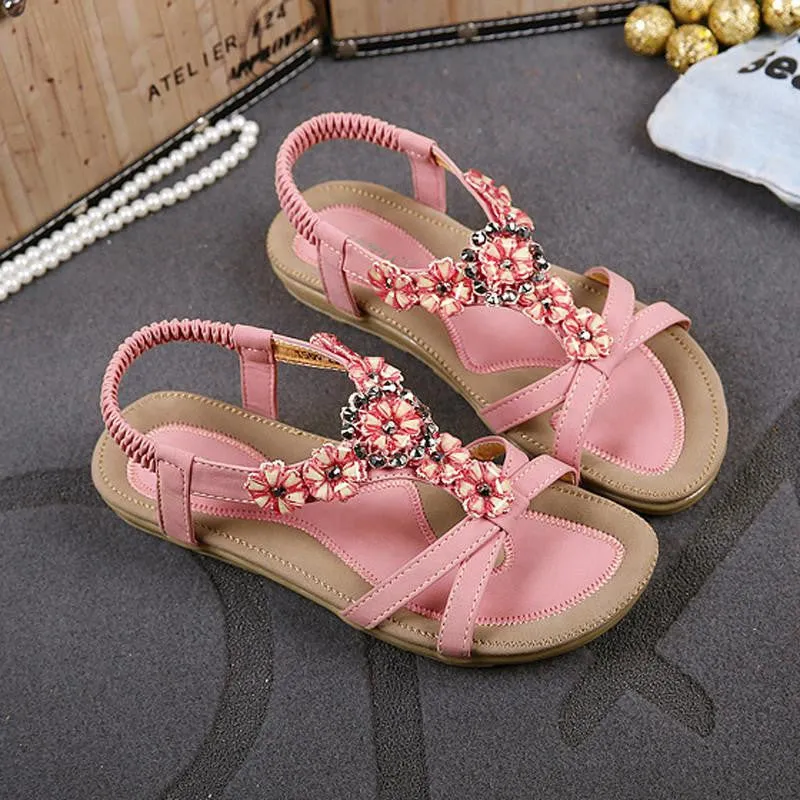 women sandals gladiator sandals women shoes Bohemia flat shoes sandalias mujer ladies shoes flip flops DT239