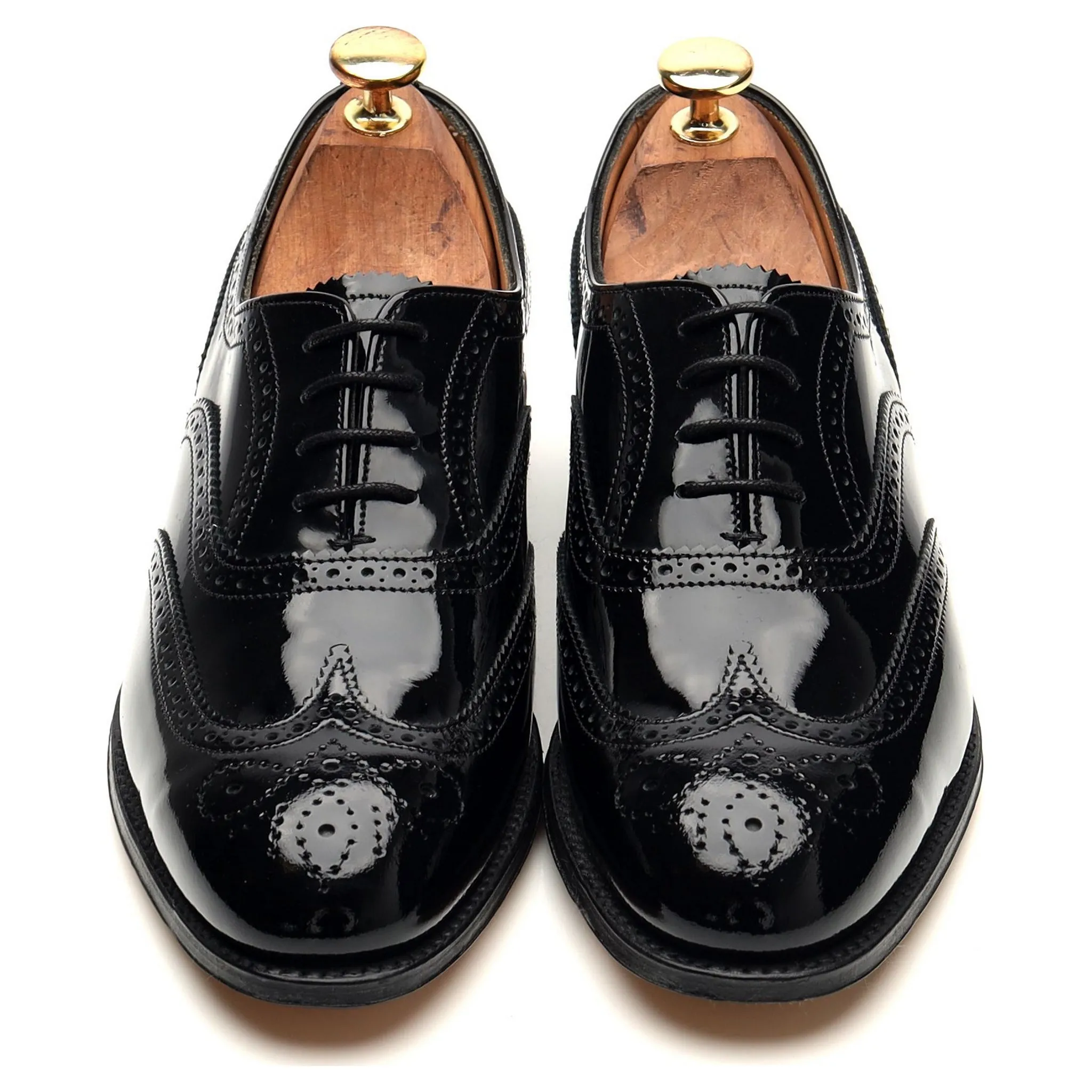 Women's 'Maisie' Black Patent Leather Oxford Brogue UK 4.5 D