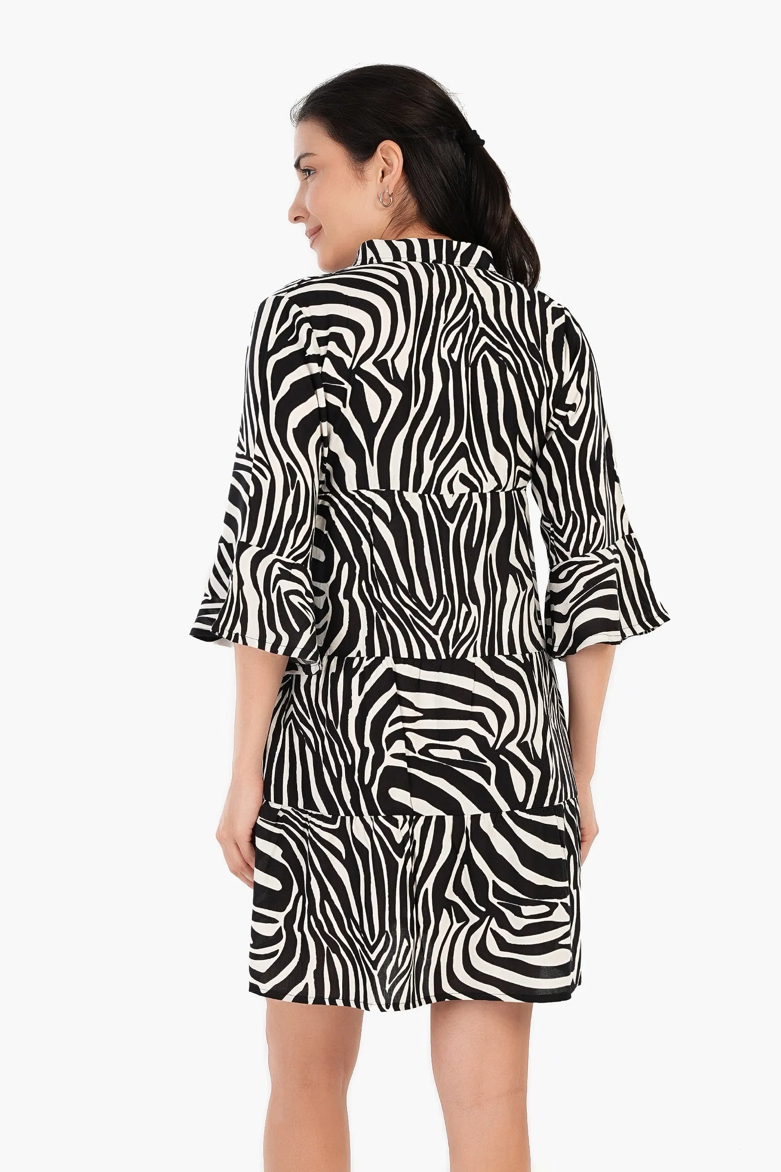 Zebra Print Short Nightgown